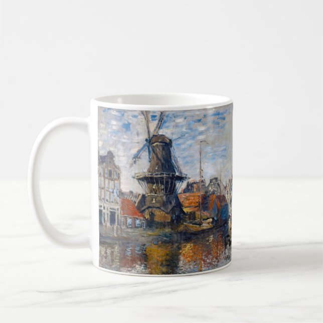 Claude Monet - Windmill, Amsterdam Kaffeetasse (Links)