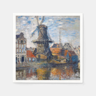 Claude Monet - Windmill, Amsterdam Serviette