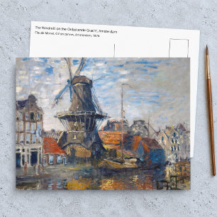 Claude Monet - Windmühle, Amsterdam  Postkarte