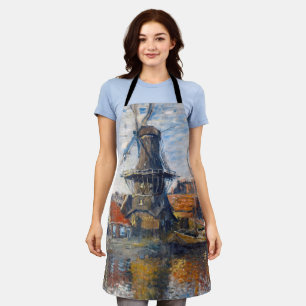 Claude Monet - Windmühle, Amsterdam Schürze
