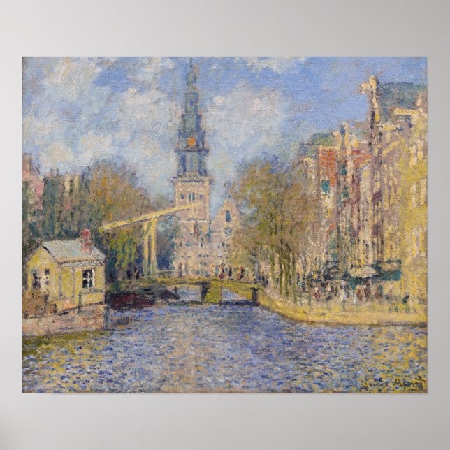 Claude Monet - Windmühlen bei Zaandam Poster (Vorne)