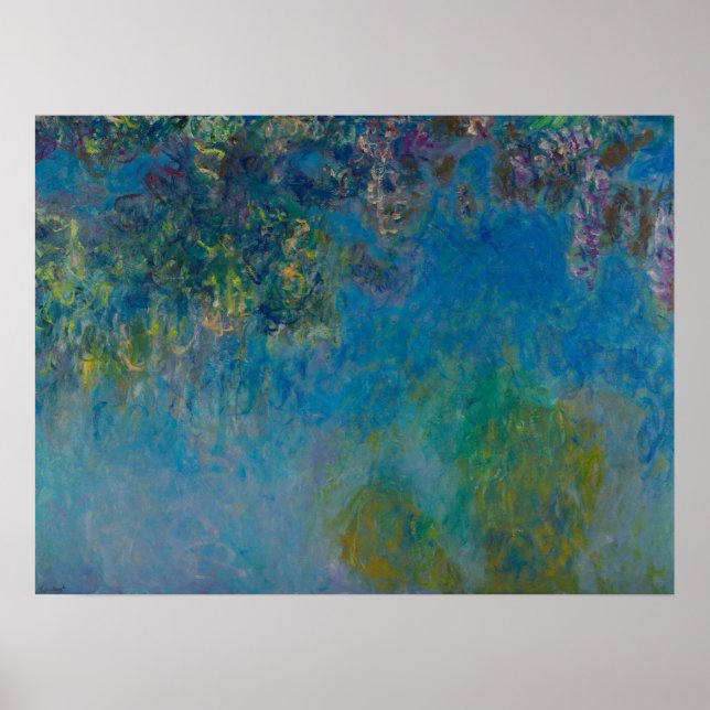 Claude Monet Wisteria Kunstgalerie Al Porto Poster (Vorne)