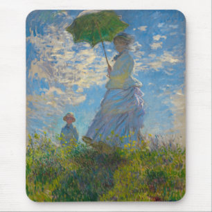 Claude Monet Woman mit einem Sonnenschirm Mousepad