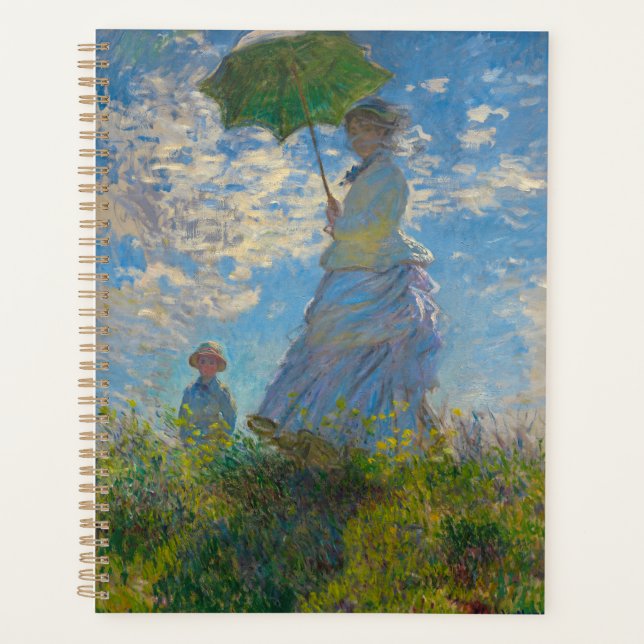 Claude Monet Woman mit einem Sonnenschirm Planer (Vorderseite)