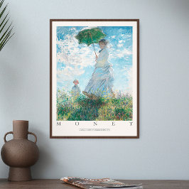 Claude Monet Woman Parasol Madame Ihr Sohn 1875 Ar Poster