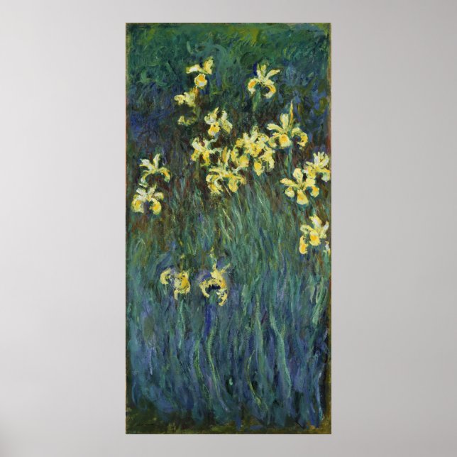 Claude Monet ~ Yellow Irises Poster (Vorne)