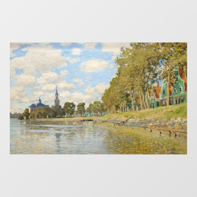 Claude Monet - Zaandam Fensteraufkleber (Blatt)