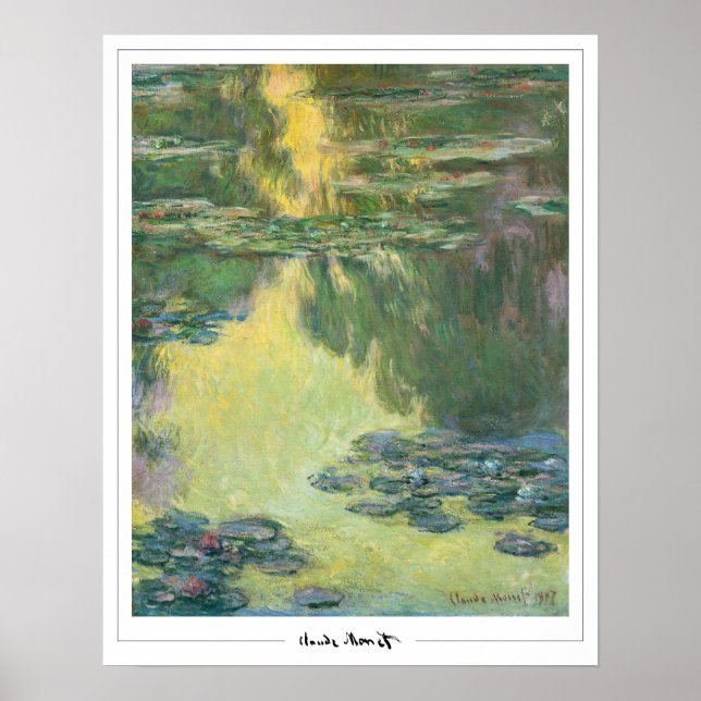 Claude Monet Zedign Art Poster #11 (Vorne)