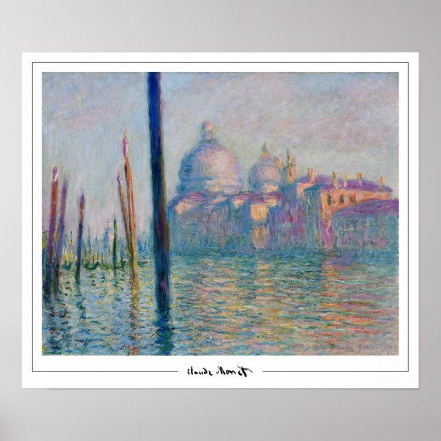 Claude Monet Zedign Art Poster #257-2 (Vorne)