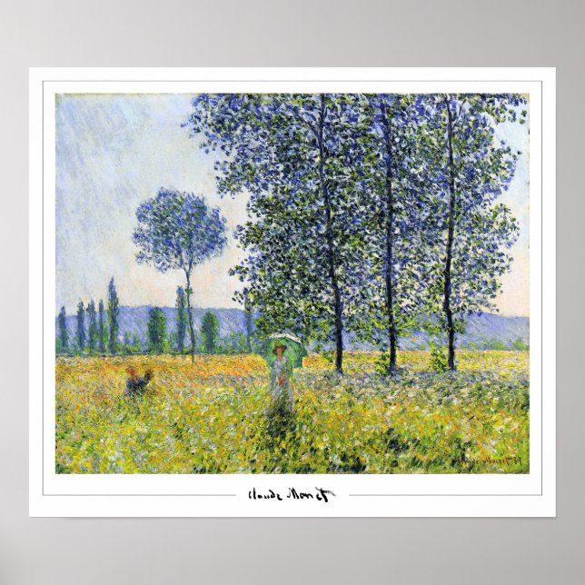 Claude Monet Zedign Art Poster #327-2 (Vorne)