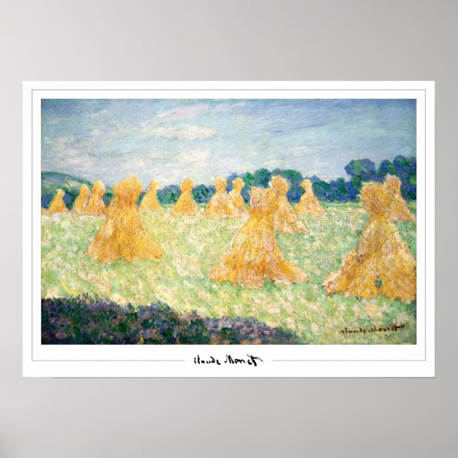 Claude Monet Zedign Art Poster #34-2 (Vorne)