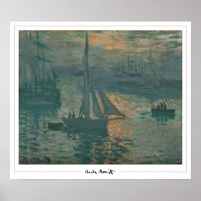 Claude Monet Zedign Art Poster #36-2 (Vorne)