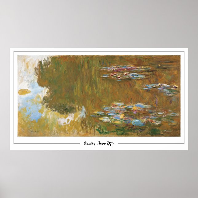 Claude Monet Zedign Art Poster #39 (Vorne)