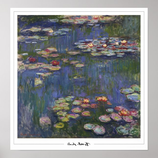 Claude Monet Zedign Art Poster #40-2 (Vorne)
