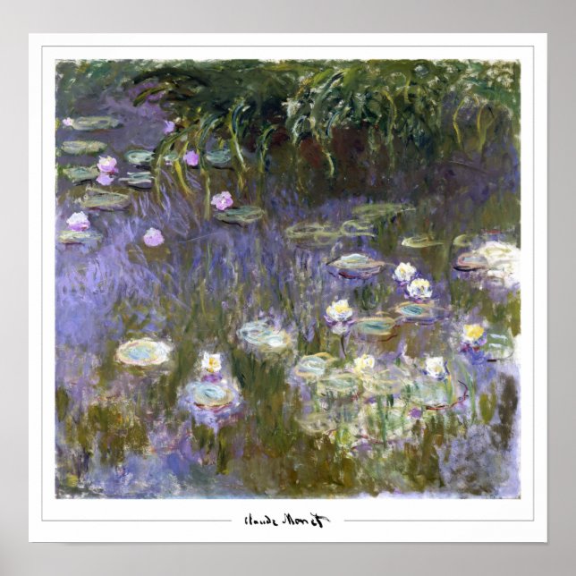 Claude Monet Zedign Art Poster #46-2 (Vorne)