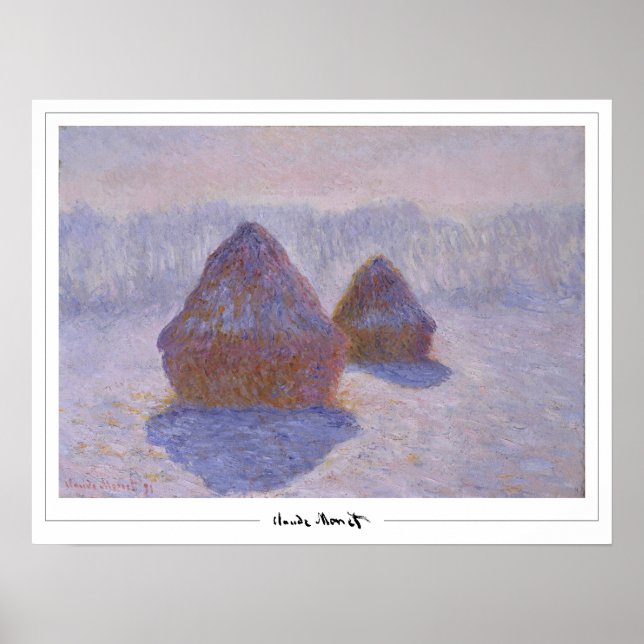 Claude Monet Zedign Art Poster #670 (Vorne)