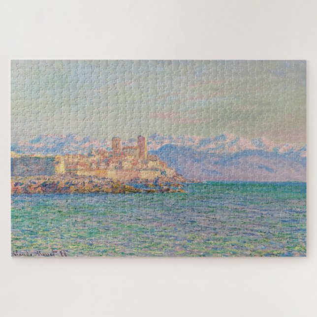 Claude Monets Antibes, Le Fort (1888) Puzzle (Horizontal)