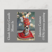 Claude Monets Camille Monet in japanischem Kostüm