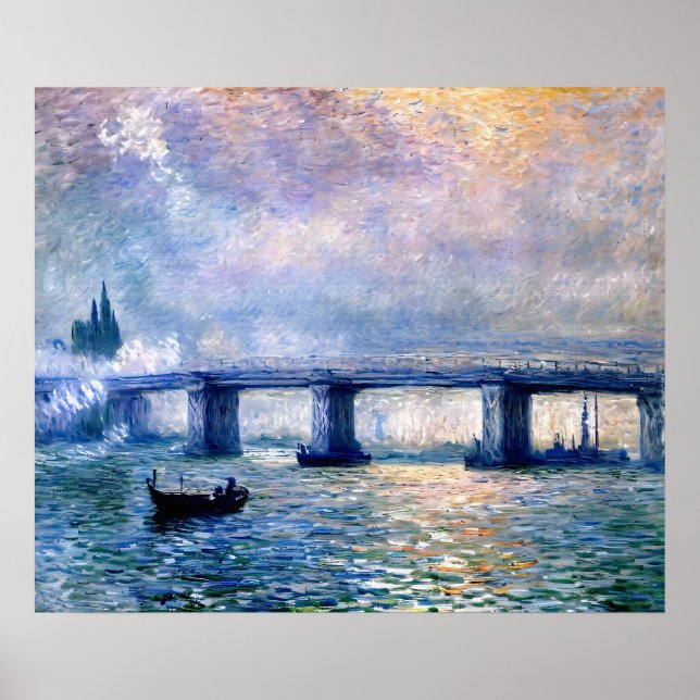 Claude Monets Charing Cross Bridge (1903) Poster (Vorne)