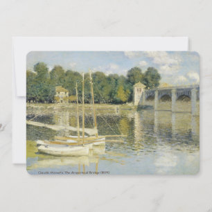Claude Monets Die Argenteuil-Brücke (1874) Einladung