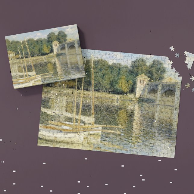 Claude Monets Die Argenteuil-Brücke (1874) Puzzle (Von Creator hochgeladen)