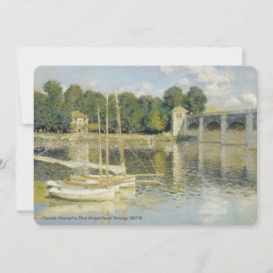 Claude Monets Die Brücke von Argenteuil (1874) Einladung