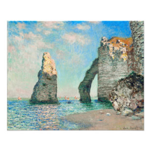 Claude Monets Die Klippen bei Étretat Fotodruck