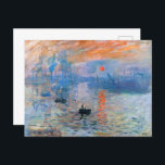 Claude Monets Eindruck, Sonnenaufgang Postkarte<br><div class="desc">Claude Monets Eindruck,  Sunrise PostcardClaude Monets Eindruck,  Sonnenaufgang (1872)</div>
