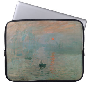 Claude Monets Eindruck Sonnenaufgang (Soleil Levan Laptopschutzhülle