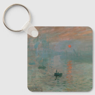 Claude Monets Eindruck Sonnenaufgang (Soleil Levan Schlüsselanhänger