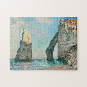Claude Monets Étretat-Klippen Puzzle