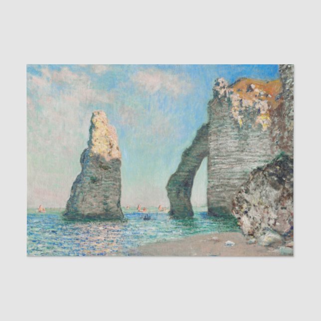 Claude Monets Étretat-Klippen Seidenpapier (Vorderseite)