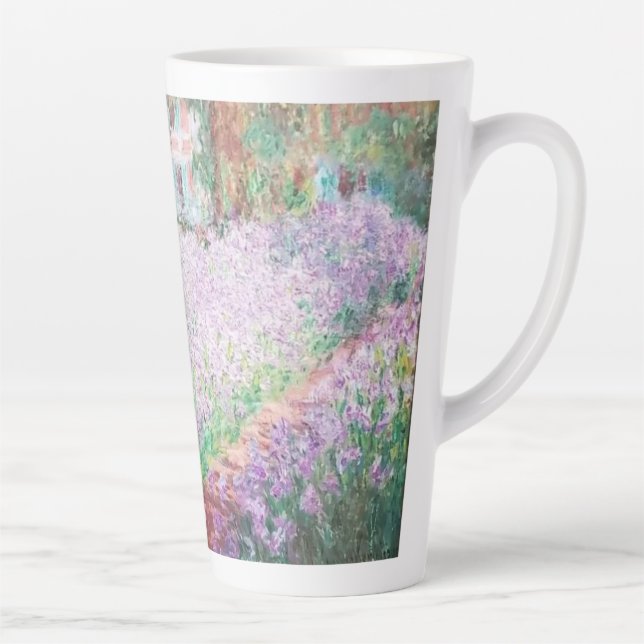Claude Monet's Garden at Giverny Latte Mug Milchtasse (Rechts)