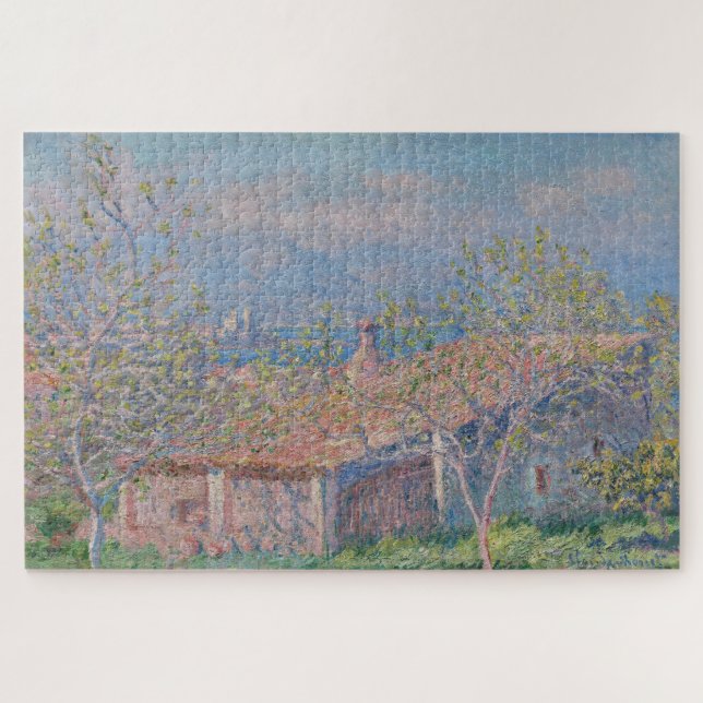 Claude Monets Gärtnerhaus in Antibes (1888) Puzzle (Horizontal)