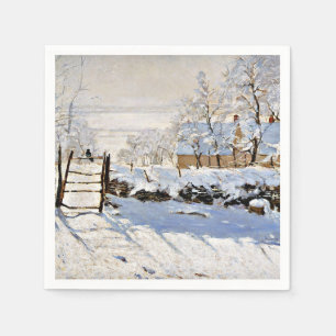 Claude Monets Gemälde The Magpie, Serviette