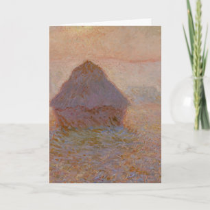 Claude Monets Kornfeld mit Sonnenaufgang im Nebel Karte
