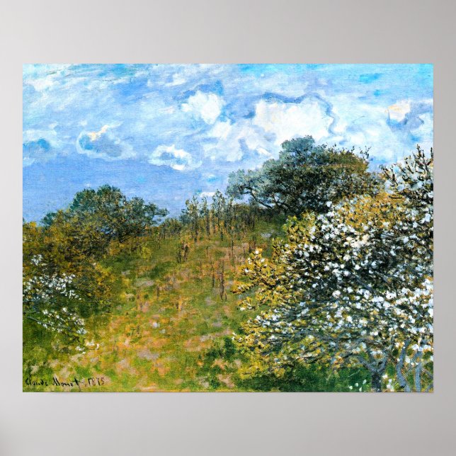 Claude Monets Kunstwerk, Frühling, Poster (Vorne)