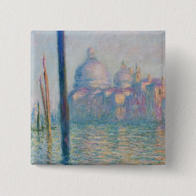 Claude Monets Le Grand Canal Button (Vorderseite)
