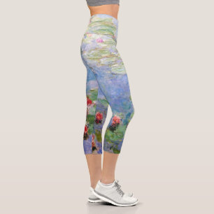Claude Monets Lilies Capri Leggings