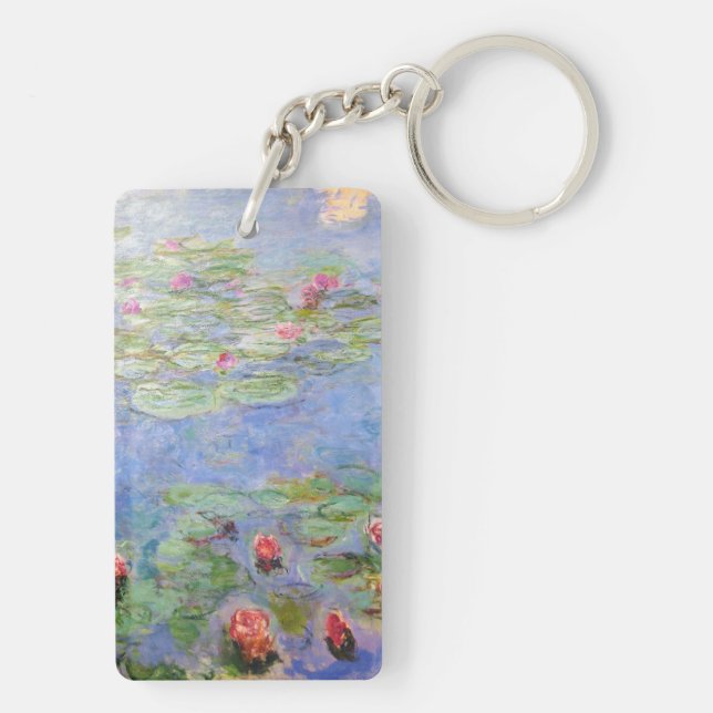 Claude Monets Lilies Schlüsselanhänger (Rückseite)