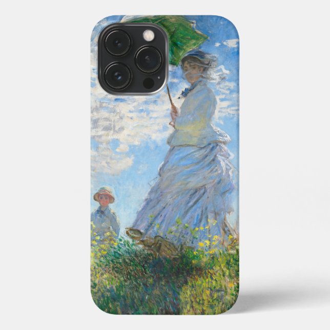 Claude Monets Madame Monet und ihr Sohn iPhone Hülle (Rückseite)