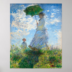 Claude Monets Madame Monet und ihr Sohn Poster