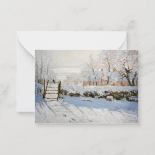 Claude Monets Magpie-Malkarten Mitteilungskarte