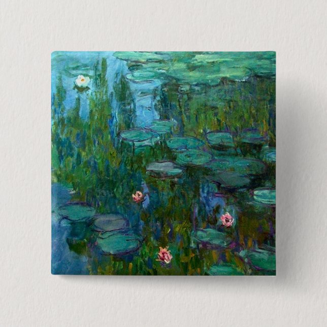 Claude Monets Nymphéas Button (Vorderseite)