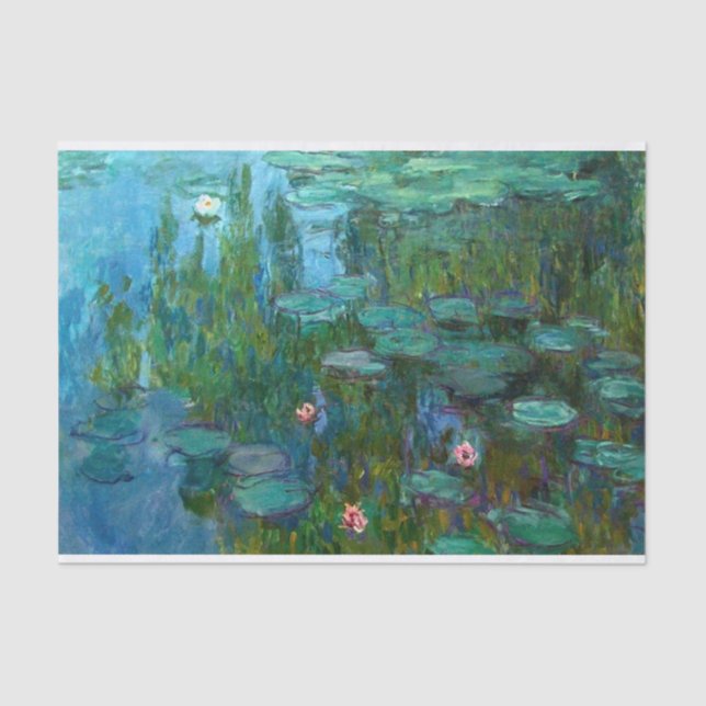 Claude Monets Nymphéas Seidenpapier (Vorderseite)