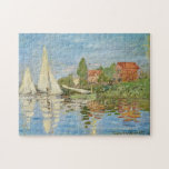 Claude Monets Regattas in Argenteuil (1872) Puzzle<br><div class="desc">Claude Monets Regattas in Argenteuil (1872)</div>