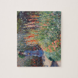 Claude Monets Rounded Blume Bed (1876) Puzzle