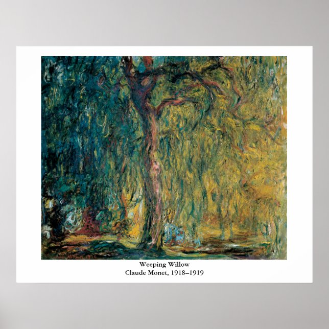 Claude Monets schleichender Willow Poster (Vorne)