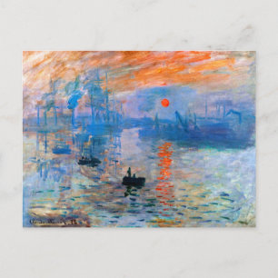 Claude Monets Sonnenaufgang Postkarte