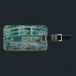 Claude Monets Water Lilies und Japanische Brücke Gepäckanhänger<br><div class="desc">1899. Claude Monet (14. November 1840 - 5. Dezember 1926) war Gründer des französischen impressionistischen Gemäldes und der konsequenteste und produktivste Praktizierer der Philosophie der Bewegung,  seine Wahrnehmungen vor der Natur zu äußern,  insbesondere was die Landschaftsmalerei im Freien (Pfleinluft) betrifft.</div>